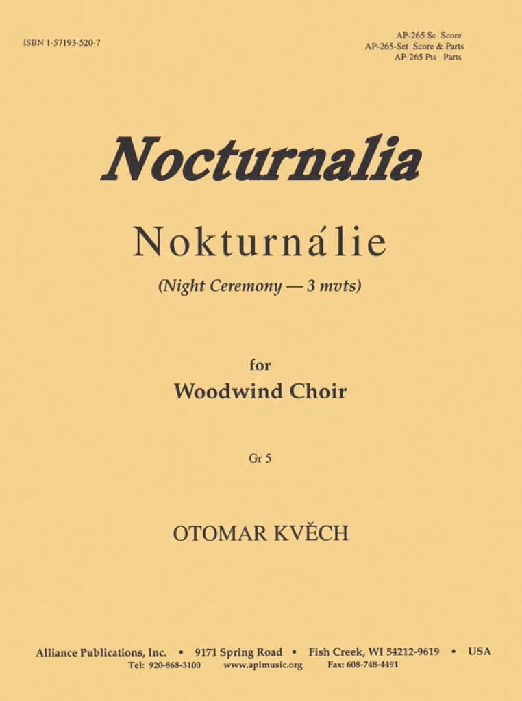 Nocturnalia (Night Ceremony - 3 mvts)